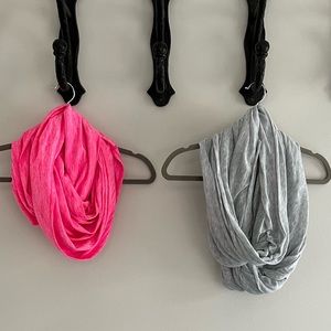 Two infinity scarves